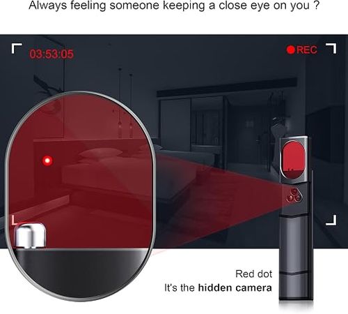 Multi-Function Hidden Camera Detector, Anti-Tracking GPS Bug Scanner for Travel Hotel Privacy Security