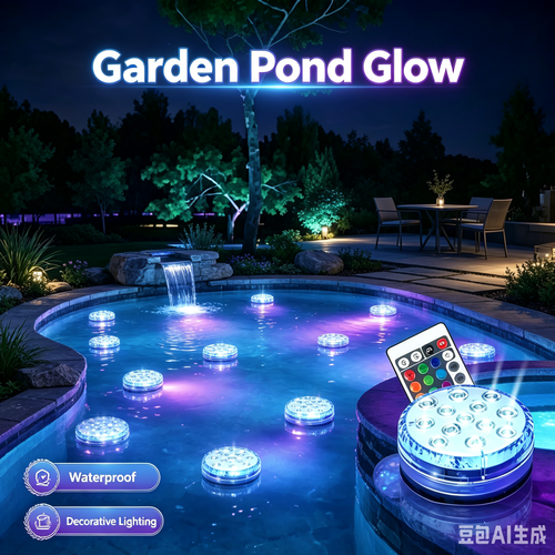 💥Buy one, get three free—end up with four💥Submersible LED Pool Lights (RF Remote Control )
