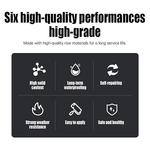 Polyurethane Waterproof Coating, One‑Brush Leak Stop Sealant for Roof Wall Repair