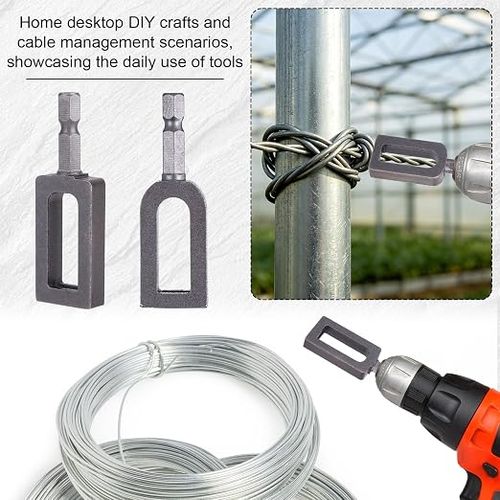 Electric Drill Rebar Tie Wire Winder Hook, Construction Steel Bar Wire Twisting Tool