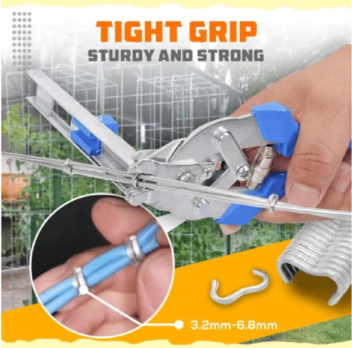 M‑Type Nail Ring Pliers, Hog Ring Pliers Tool for Fence Wire Mesh Animal Cage Installation