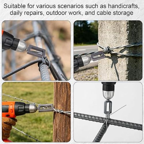 Electric Drill Rebar Tie Wire Winder Hook, Construction Steel Bar Wire Twisting Tool