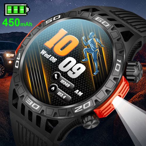 LIGE LIGE new HT22 smart watch compass flashlight bluetooth call incoming flash light outdoor sports