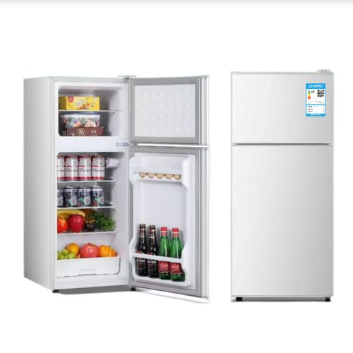 Double door refrigerator small household large-capacity energy-saving freezer small refrigerator