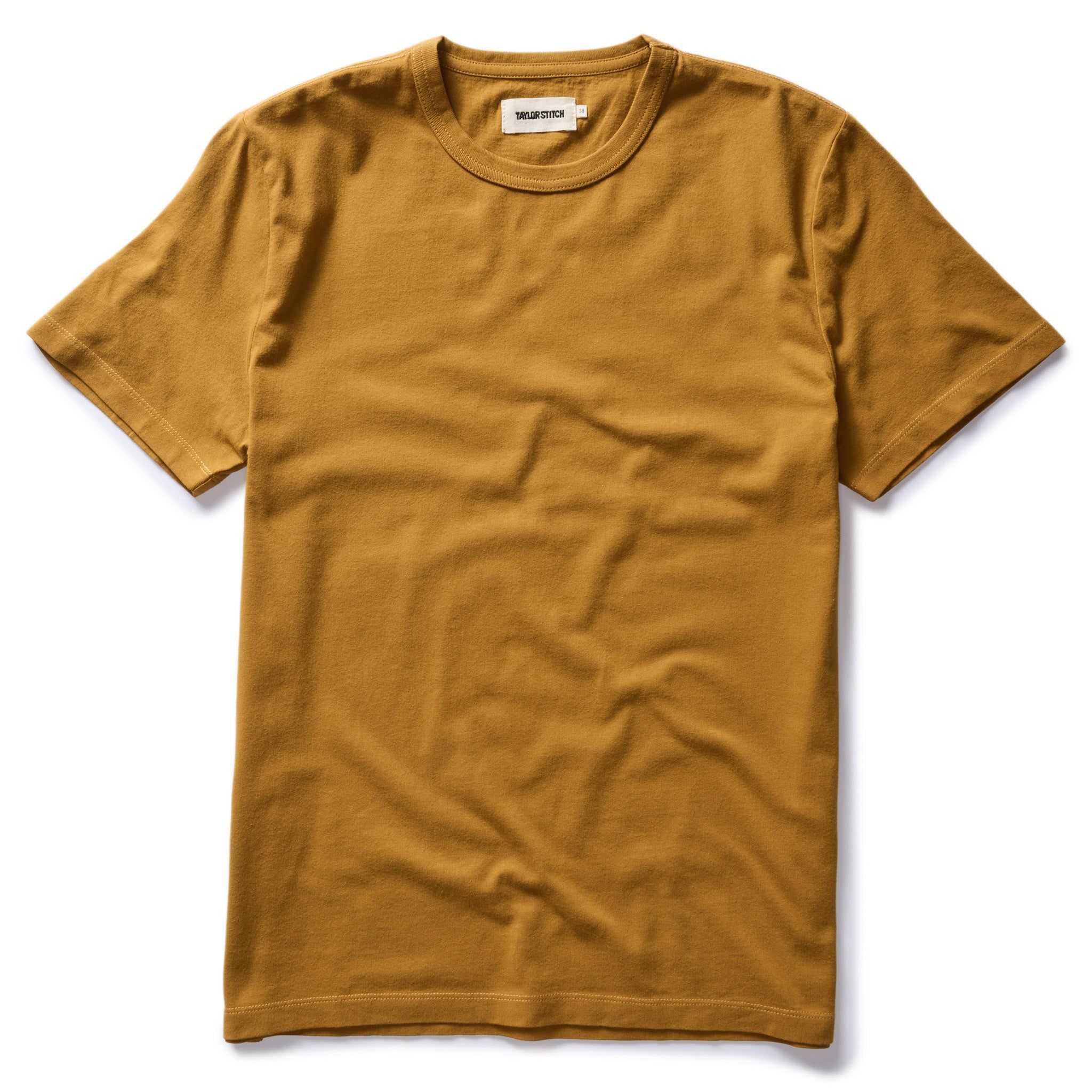 Uasow Organic Cotton Tee in Old Gold