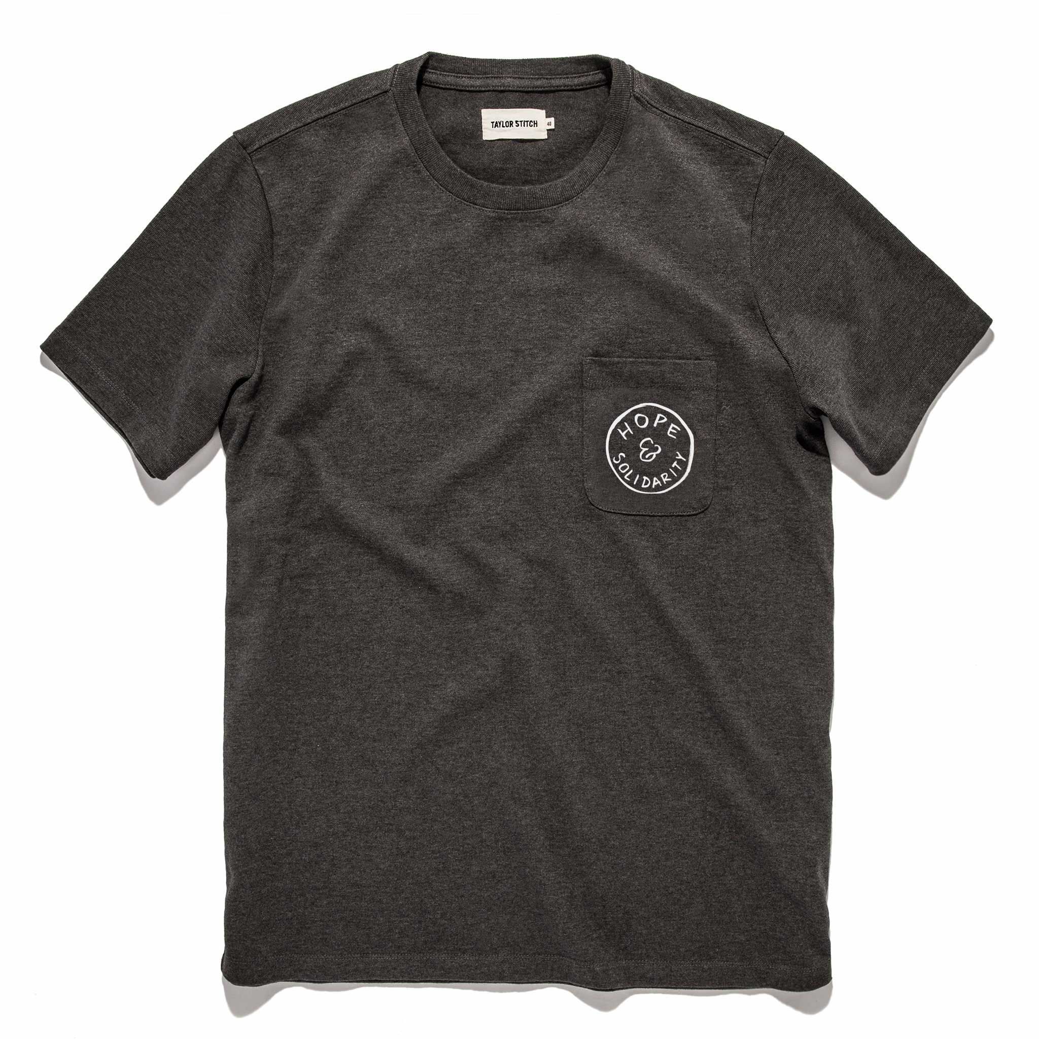 Uasow Hope &amp; Solidarity &lt;br&gt; Heavy Bag Tee in Heather Grey