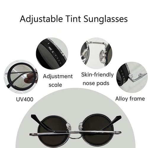 209 Adjustable Tint Sunglasses 9-Level Light Reduction UV400 Anti-UV Polarized Glasses Personalized Tac Fishing Shades