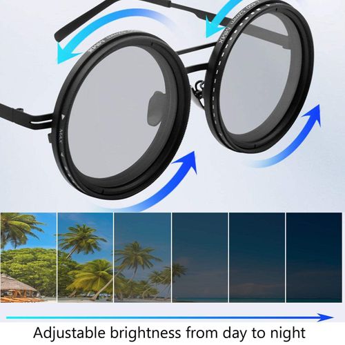 209 Adjustable Tint Sunglasses 9-Level Light Reduction UV400 Anti-UV Polarized Glasses Personalized Tac Fishing Shades
