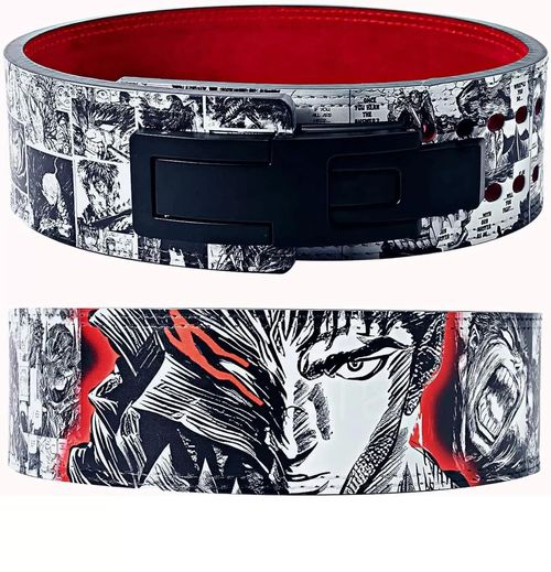 2025 New Latest Design Anime Weight Lifting Leather Power lifting Lever Belt 10mm Gym Training Belt For Men Women