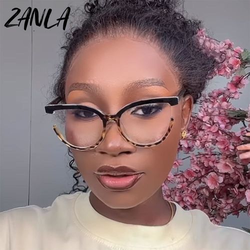 Popular Women's Reading Glasses 2023 New Fashion Pink Half Frame Cat Eye Glasses TR90 Anti Blue Light Blocking Computer Eyewear