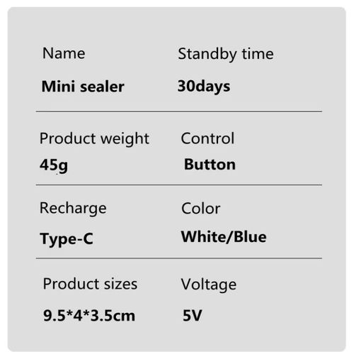 Handheld USB Rechargeable Mini Clip Bag Sealing Machine Food Plastic Bag Sealer Heat Seal with Cutter Portable Vacuum Sealer