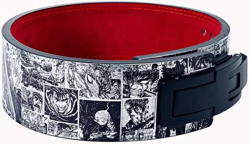 2025 New Latest Design Anime Weight Lifting Leather Power lifting Lever Belt 10mm Gym Training Belt For Men Women