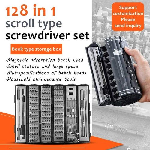 128 in 1 Multi Functional Rechargeable Battery Powered Electric Drill Brushless Combo Sets