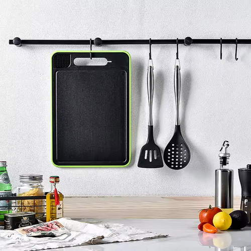 Hot Selling 4 in 1 Thawing Plate With Chopping Board Spice Grater and Knife Sharpener Aluminum Defrosting Plate Cutting Board