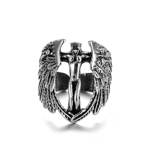 Men's Alloy Vintage Style Ring - Fashionable Hip-Hop Hand Accessory for Men