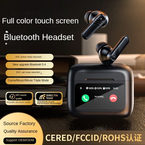 🎧Multi-functional wireless noise-canceling bluetooth headphones with screen smart touch control - long wear without pain