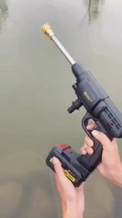 💦💦Lava tudo! –⚡ Pistola de Lavagem Portátil –Carros, muros e quintais com potência total!💪🔥