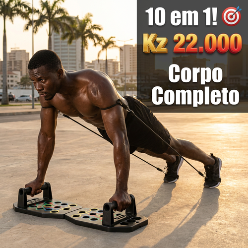 🇦🇴🔥 Luanda 🏋️ Prancha de Flexão Multifuncional e Dobrável ✨💪 Treinador de Músculos do Peito e Ombros ✨ Alta resistência antiderrapante 🌧️ Ideal para treino em casa e fitness 💖 Super leve e portátil 💨 Suporte para treino de prancha 🎒 Ideal para homens, mulheres e iniciantes 🌿✨🏋️ Tenha um corpo perfeito sem ir à ginásio ✨