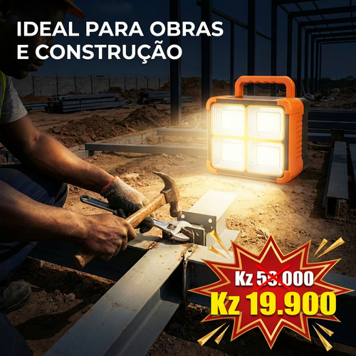 🔥Luanda💡 Lâmpada Solar LED Super Resistente 🌞♻️Recarregável sem Eletricidade💡✨ Iluminação Ultra Forte 🔦⚡ Longa Duração 🔋🌙  Ideal para Casa 🏠, Emergência 🚨, Barraca Noturna 🛍️🌃 e Camping ⛺⭐ em Luanda 📍🚚 Portátil 🎒, Econômica 💰 e Fácil de Usar 👍😊