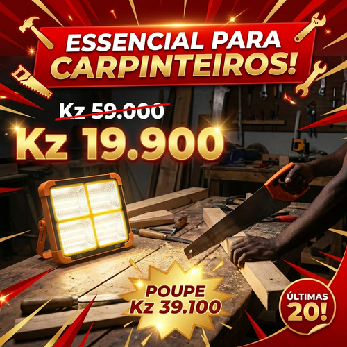 🔥Luanda💡 Lâmpada Solar LED Super Resistente 🌞♻️Recarregável sem Eletricidade💡✨ Iluminação Ultra Forte 🔦⚡ Longa Duração 🔋🌙  Ideal para Casa 🏠, Emergência 🚨, Barraca Noturna 🛍️🌃 e Camping ⛺⭐ em Luanda 📍🚚 Portátil 🎒, Econômica 💰 e Fácil de Usar 👍😊