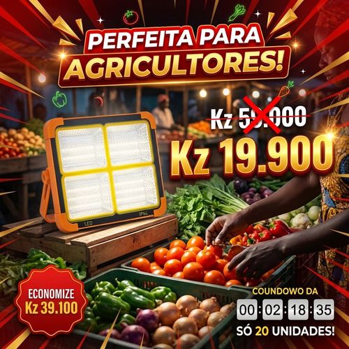 🔥Luanda💡 Lâmpada Solar LED Super Resistente 🌞♻️Recarregável sem Eletricidade💡✨ Iluminação Ultra Forte 🔦⚡ Longa Duração 🔋🌙  Ideal para Casa 🏠, Emergência 🚨, Barraca Noturna 🛍️🌃 e Camping ⛺⭐ em Luanda 📍🚚 Portátil 🎒, Econômica 💰 e Fácil de Usar 👍😊