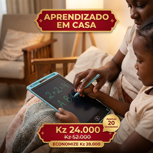 🇦🇴Luanda 👶🧠 Desenvolvimento mental 📱🖊️ Quadro LCD 16 Infantil 🎨✏️ Escreve e apaga com 1 clique ♻️ Sem papel 👀 Protege os olhos 💡 Tela grande fácil usar 📚 Ideal para escola e casa 🎁 Presente perfeito