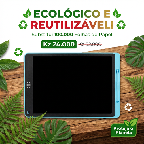 🇦🇴Luanda 👶🧠 Desenvolvimento mental 📱🖊️ Quadro LCD 16 Infantil 🎨✏️ Escreve e apaga com 1 clique ♻️ Sem papel 👀 Protege os olhos 💡 Tela grande fácil usar 📚 Ideal para escola e casa 🎁 Presente perfeito