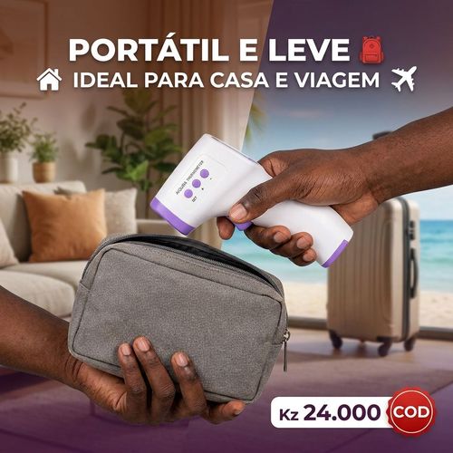 🇦🇴🔥 Luanda 🌡️ Termómetro Digital Sem Contacto ⚡ Mede a temperatura em 1 segundo 😷 Sem tocar no corpo 👶👨 Seguro para crianças e adultos 🏠 Essencial para toda a família 💡 Rápido, preciso e fácil de usar