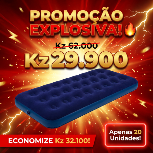 🔥🇦🇴 Luanda 🛏️ Cama de Ar Portátil Premium ✨☁️ Adeus chão duro e frio ✨ 100% Anti-humidade 🌧️ Ideal para casa, sesta e lazer 💖 Super macio e durável 💨 Enche muito rápido 🎒 Ideal para viagem e descanso diário 🌿✨🛏️ Durma nas nuvens todas as noites ✨