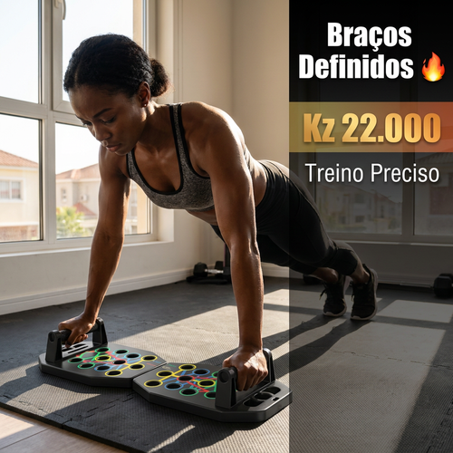 🇦🇴🔥 Luanda 🏋️ Prancha de Flexão Multifuncional e Dobrável ✨💪 Treinador de Músculos do Peito e Ombros ✨ Alta resistência antiderrapante 🌧️ Ideal para treino em casa e fitness 💖 Super leve e portátil 💨 Suporte para treino de prancha 🎒 Ideal para homens, mulheres e iniciantes 🌿✨🏋️ Tenha um corpo perfeito sem ir à ginásio ✨