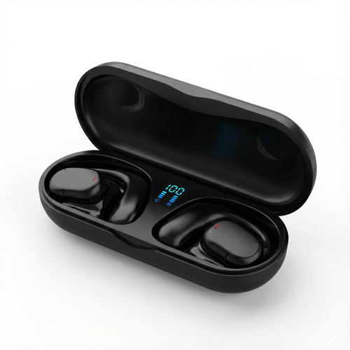 Luanda 💪🎶 | Auricular Bluetooth Sem Fios 🎧 Ideal para Desporto 🏃‍♂️, Chamadas Claras 📞 e Uso Diário Som Claro 🔊 | Bateria de Longa Duração 🔋 | Display Digital 📊