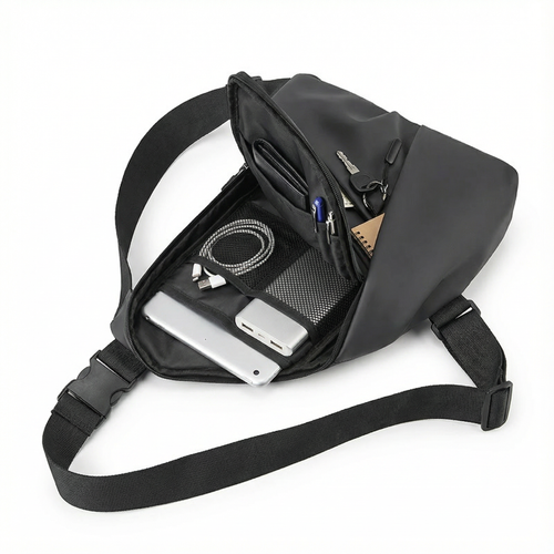 🔐🎒 Mochila Antirroubo Triangular—Segurança Máxima 👀 Leveza Total ⚡ À Prova d Água 💦—Perfeita para Luanda 🌆🔥