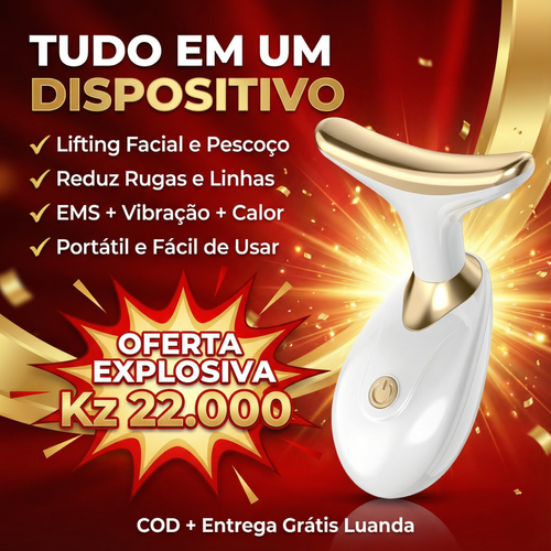 🌸 Luanda 💖💆‍♀️ — Aparelho de Massagem Facial Elegante ✨ — Ideal para Rosto e Pescoço 💎 — Rotina Simples de Beleza em Casa 🏠 — Mais Cuidado, Mais Confiança Todos os Dias 🌷