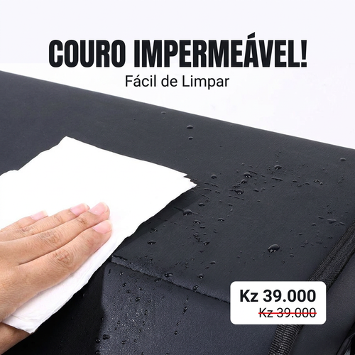 🇦🇴🔥 Luanda 🚘✨ Caixa Organizadora para Porta-Malas 💼 Grande Capacidade 📦 Dobrável e fácil guardar 💎 Couro elegante 🚘 Mantém carro sempre limpo