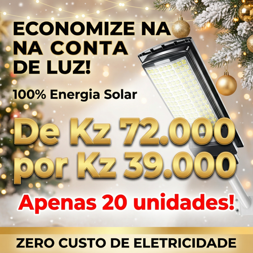 🌞💡Luanda ☀️✨ Lâmpada Solar Integrada Super Brilhante ⚡✨ — Sensor Inteligente 🚶‍♂️📡 e À Prova de Água 🌧️💦 — Carrega de Dia 🔋☀️, Ilumina à Noite 🌙✨
