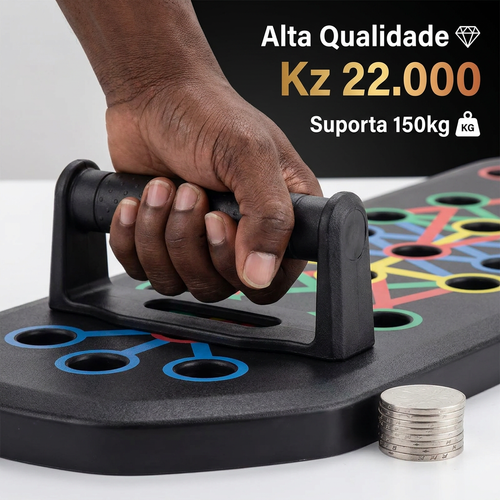🇦🇴🔥 Luanda 🏋️ Prancha de Flexão Multifuncional e Dobrável ✨💪 Treinador de Músculos do Peito e Ombros ✨ Alta resistência antiderrapante 🌧️ Ideal para treino em casa e fitness 💖 Super leve e portátil 💨 Suporte para treino de prancha 🎒 Ideal para homens, mulheres e iniciantes 🌿✨🏋️ Tenha um corpo perfeito sem ir à ginásio ✨