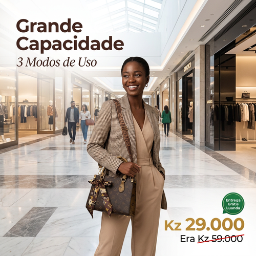 🔥🇦🇴 Luanda 2026 ✨ Mala Tote Feminina Luxo 👜💎 Transforme o seu look em segundos 🌟 Design moderno e elegante 💖 Grande capacidade 📦 acabamento sofisticado 🪡 👗 Mão, ombro e tiracolo 3 em 1 🔄 💼 Perfeita para trabalho 🏢 passeio 🚶‍♀️ e uso diário 💖