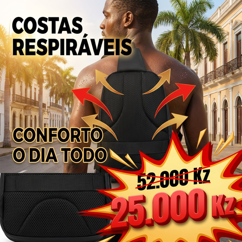 🔥🇦🇴Bolsa Masculina Mais Vendida em Luanda— 💼 Bolsa Masculina Estilosa com USB — ⚡Uso Diário — 💥Preço Especial 25.000 Kz — 🚫🔥 Últimas 30 Unidades