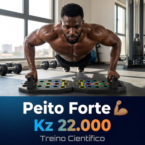 🇦🇴🔥 Luanda 🏋️ Prancha de Flexão Multifuncional e Dobrável ✨💪 Treinador de Músculos do Peito e Ombros ✨ Alta resistência antiderrapante 🌧️ Ideal para treino em casa e fitness 💖 Super leve e portátil 💨 Suporte para treino de prancha 🎒 Ideal para homens, mulheres e iniciantes 🌿✨🏋️ Tenha um corpo perfeito sem ir à ginásio ✨