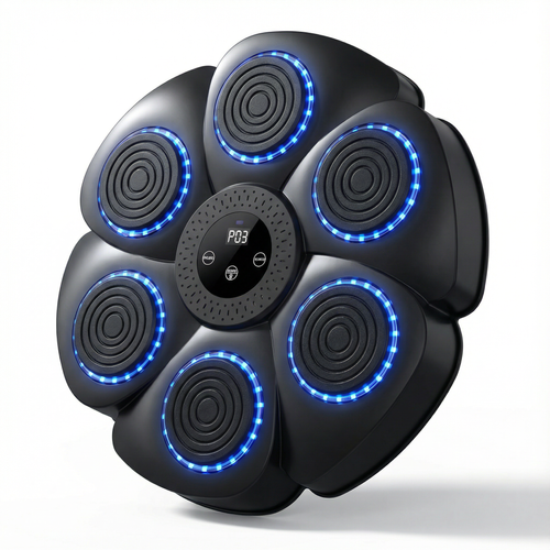 🥊🔥Luanda 🏋️‍♂️🏠Alvo de Boxe Suspenso Inteligente 🎧 Bluetooth + Ritmo Musical + Luz LED RGB👊🎶