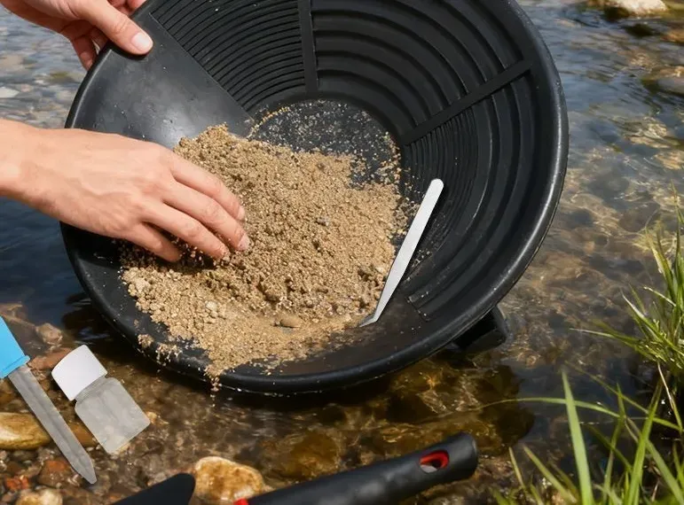 🔥 Lançamento 2025 | Quantidades Limitadas⏳ Bacia Profissional de Garimpo – Encontre Ouro com Mais Facilidade! 🪙⛏️