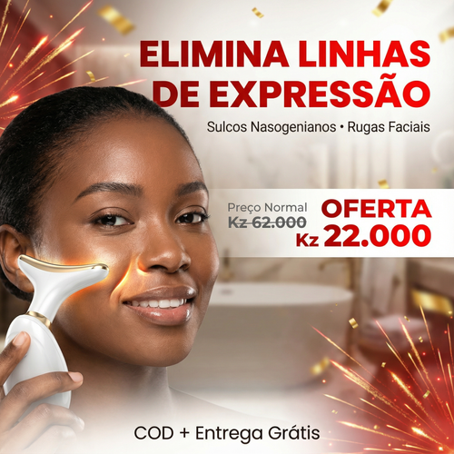 🌸 Luanda 💖💆‍♀️ — Aparelho de Massagem Facial Elegante ✨ — Ideal para Rosto e Pescoço 💎 — Rotina Simples de Beleza em Casa 🏠 — Mais Cuidado, Mais Confiança Todos os Dias 🌷