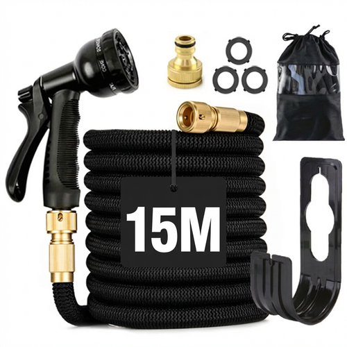 🇦🇴💦 OFERTA LUANDA!  — Pistola de Alta Pressão! — 🚿Estica Automaticamente 3x! 💪 Perfeita para Lavar Carro 🚗 e Regar Jardim 🏡 — Forte e Compacta! ✨