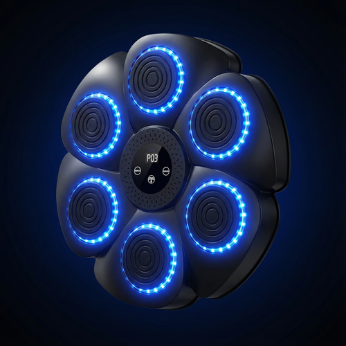 🥊🔥Luanda 🏋️‍♂️🏠Alvo de Boxe Suspenso Inteligente 🎧 Bluetooth + Ritmo Musical + Luz LED RGB👊🎶
