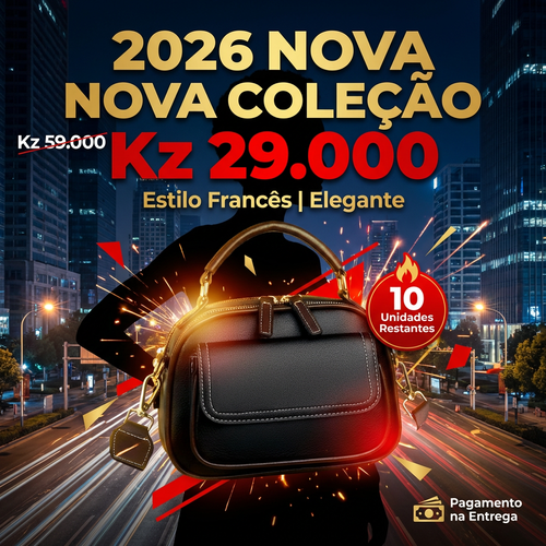 🇦🇴✨ NOVA MODA FEMININA EM LUANDA!—👜 Bolsa Elegante e Moderna—👠 ✨ Super Leve e Confortável—👗 Perfeita para Trabalho, Passeio e Compras—🔥 Estilo Luxuoso que Combina com Qualquer Look—🚚 Entrega Grátis + Pagamento na Entrega
