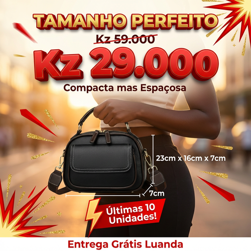 🇦🇴✨ NOVA MODA FEMININA EM LUANDA!—👜 Bolsa Elegante e Moderna—👠 ✨ Super Leve e Confortável—👗 Perfeita para Trabalho, Passeio e Compras—🔥 Estilo Luxuoso que Combina com Qualquer Look—🚚 Entrega Grátis + Pagamento na Entrega