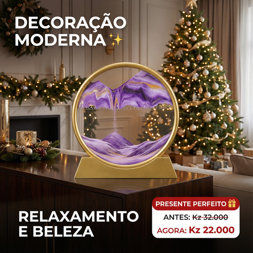 🔥LuandaGoods—⏳ Areia decorativa que transforma o seu espaço! Eleve a sua decoração interior com este design único e elegante