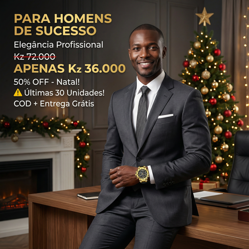 🇦🇴Estilo Premium para Luanda |Relógio Masculino Esportivo Duplo Display ⌚🔥 À Prova de Água 💧 | Noturno Luminoso 🌙 | Perfeito para Homens de Luanda⌚💎