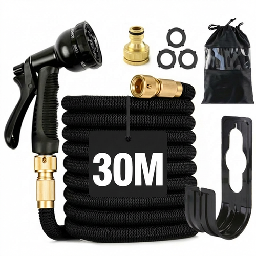 🇦🇴💦 OFERTA LUANDA!  — Pistola de Alta Pressão! — 🚿Estica Automaticamente 3x! 💪 Perfeita para Lavar Carro 🚗 e Regar Jardim 🏡 — Forte e Compacta! ✨