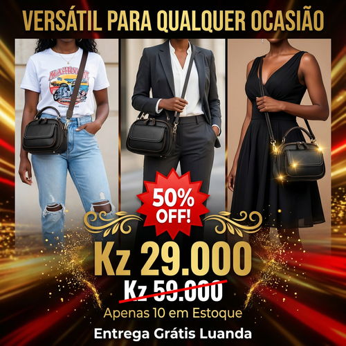 🇦🇴✨ NOVA MODA FEMININA EM LUANDA!—👜 Bolsa Elegante e Moderna—👠 ✨ Super Leve e Confortável—👗 Perfeita para Trabalho, Passeio e Compras—🔥 Estilo Luxuoso que Combina com Qualquer Look—🚚 Entrega Grátis + Pagamento na Entrega